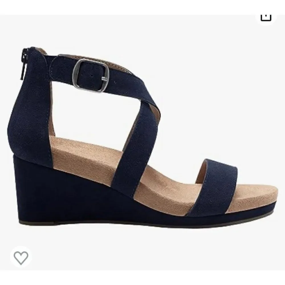 Lucky Brand Women's Kenadee Wedge Sandal Size 11‎
